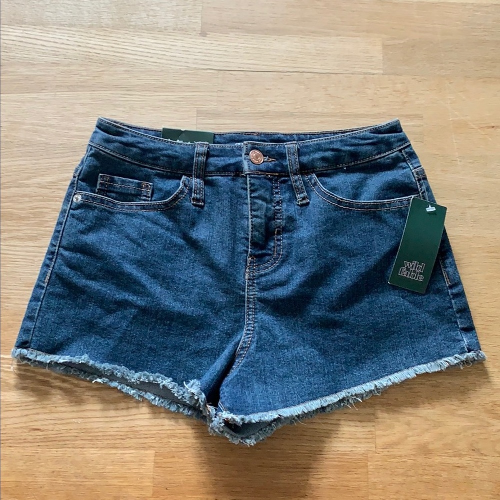 High Rise Jean Shorts